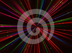 Colorful teleportation 8bit blast illustration