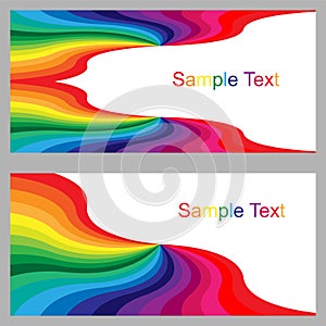Colorful Templates for Visiting Cards, Labels, Fliers, Banners, Badges, Posters, Stickers and Advertising Actions. Colorful