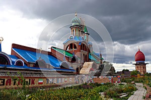 Colorful temple of All Religions in Kazan Tatarstan Russia