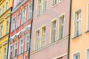 Colorful tenement houses