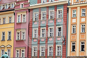 Colorful tenement houses