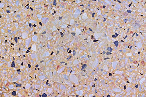 Colorful terrazzo seamless floor texture , multicolored old polished stone patterns for background