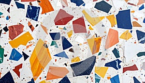 Colorful Terrazzo Texture Background