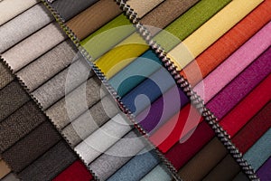 Colorful textile palette. Texture background