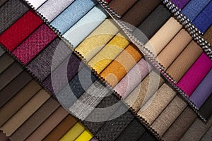 Colorful textile palette. Texture background