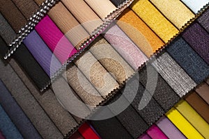 Colorful textile palette. Texture background