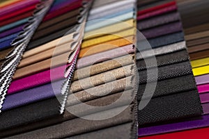 Colorful textile palette. Texture background