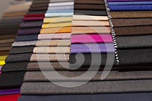 Colorful textile palette. Texture background