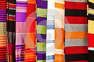 Colorful textiles from Morocco