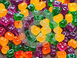 colorful THC jelly beans