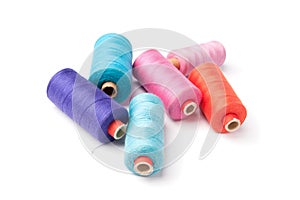 Colorful thread bobbins