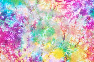 Colorful tie dye pattern abstract background photo