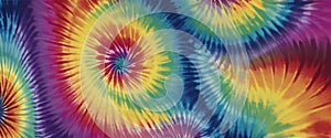 Colorful Tie-Dye Patterns on Fabric