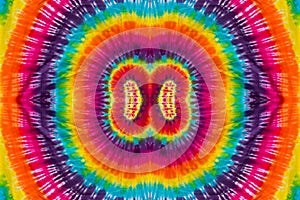 Colorful Tie Dye Spiral Pattern Design