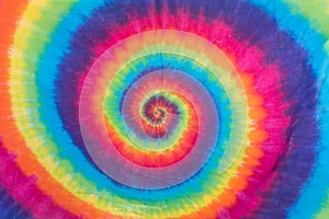 Colorful Tie Dye Spiral Pattern Design