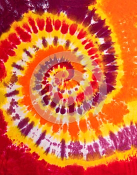 Colorful Tie Dye Swirl Spiral Design Pattern