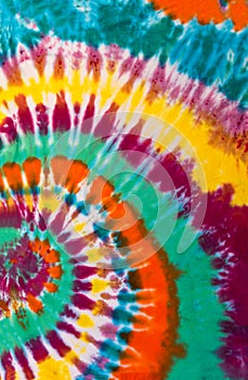 Colorful Tie Dye Swirl Spiral Design Pattern