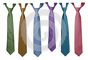 Colorful ties collection photo