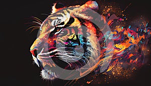 Colorful tiger