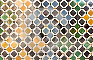 Colorful tile mosaic background