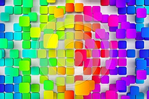 Colorful tiled background