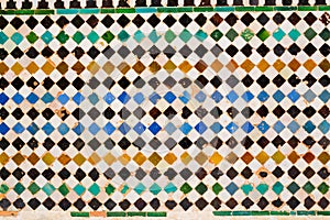 Colorful tiles in Alhambra photo