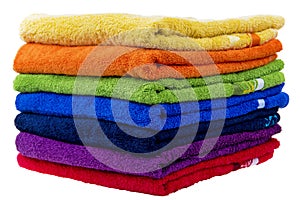 Colorful towels, cotton terry