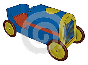 A colorful toy vector or color illustration