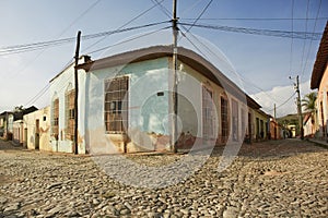 Colorful traditional houses in the colonial town of Trinidad in