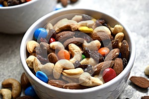 Colorful trail mix