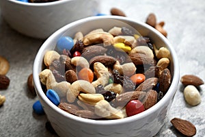 Colorful trail mix