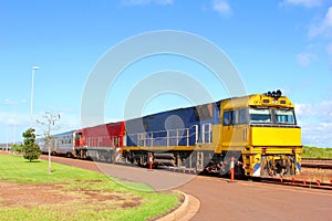 Colorful train tracks nature landscape Australian Outback, Australia