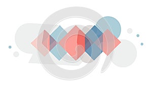 Colorful Translucent Abstract Shapes, Dynamic Modern Background, vector design Generative AI