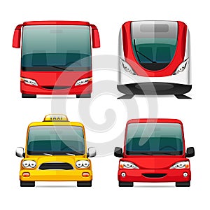 Colorful Transportation Icons