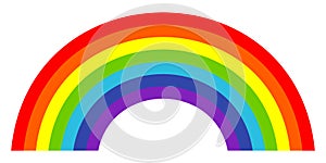 Colorful trendy icon of rainbow . Vector illustration