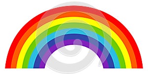 Colorful trendy icon of rainbow . Vector illustration photo