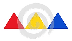 Colorful Triangle Blocks, Abstract Geometric Shapes, vector design Generative AI