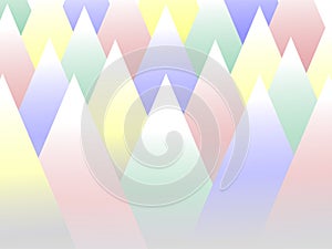 Colorful triangle fade abstract art background