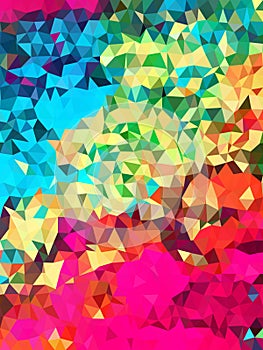 Colorful triangle pattern background