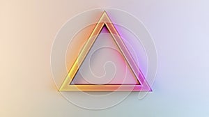 Colorful Triangle Shape with Gradient Background
