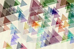 Colorful triangles textured paper