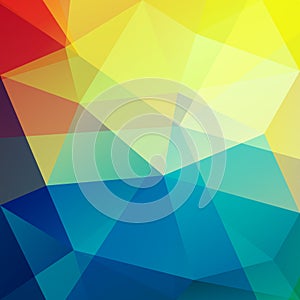 Colorful triangles - vibrant geometric background - eps 10 vector