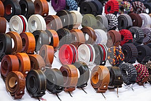 Colorful trouser belts