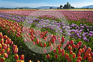 Colorful Tulip Fields photo