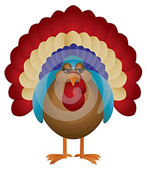 Colorful Turkey Illustration