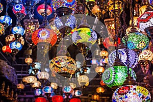 Colorful Turkish Vintage Light Lamps