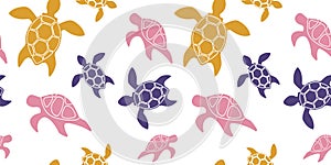 Colorful turtles pattern