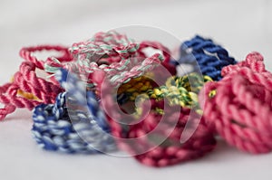 Colorful twisted cords