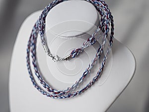 Colorful twisted cords jewelry