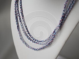 Colorful twisted cords jewelry